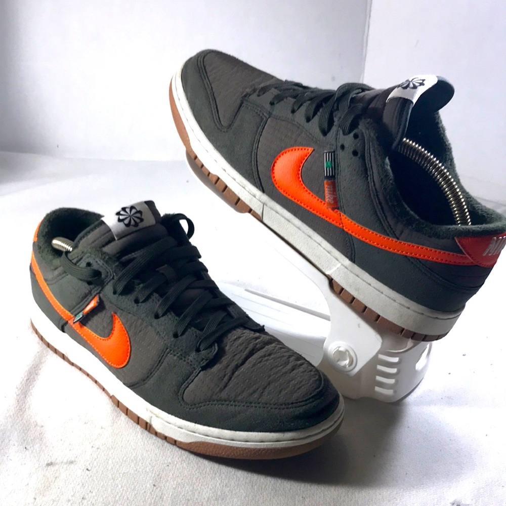 Nike Dunk Low SE Retro Next Nature Toasty Sequoia Olive Mens Lace Up Sneakers